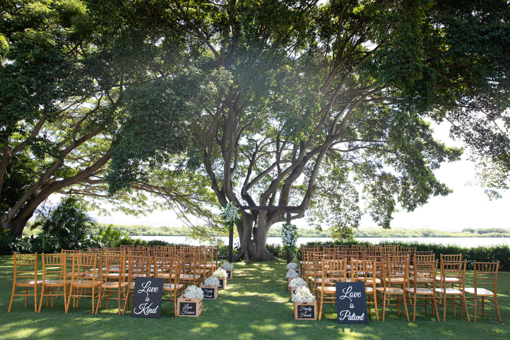 Hanalani Ocean Garden Wedding Reception