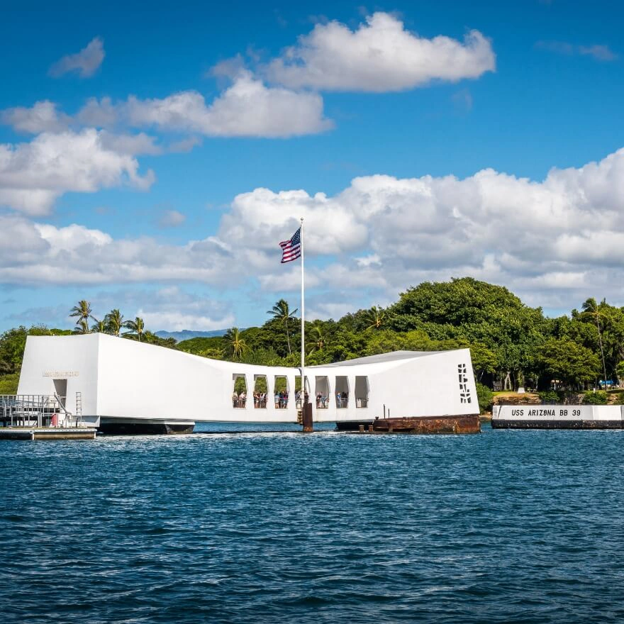 USS Arizona Memorial at Pearl Harbor